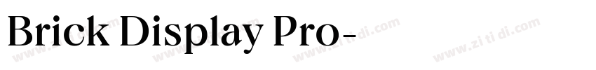 Brick Display Pro字体转换